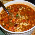 Zuppa di Pasta e Fagioli simile a Olive Garden, piatto tradizionale italiano