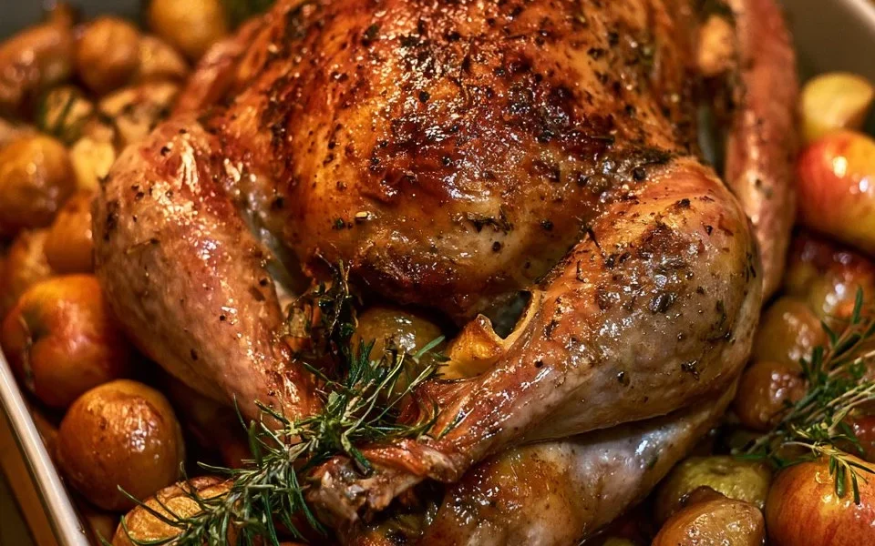 Arrosto di tacchino con castagne e mele, un piatto festivo e gustoso