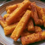 Bastoncini di polenta croccanti e dorati cotti al forno