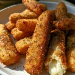 Dita della strega salate al formaggio su un piatto decorativo
