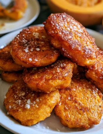 Frittelle salate di zucca e pecorino, un piatto tipico della cucina italiana