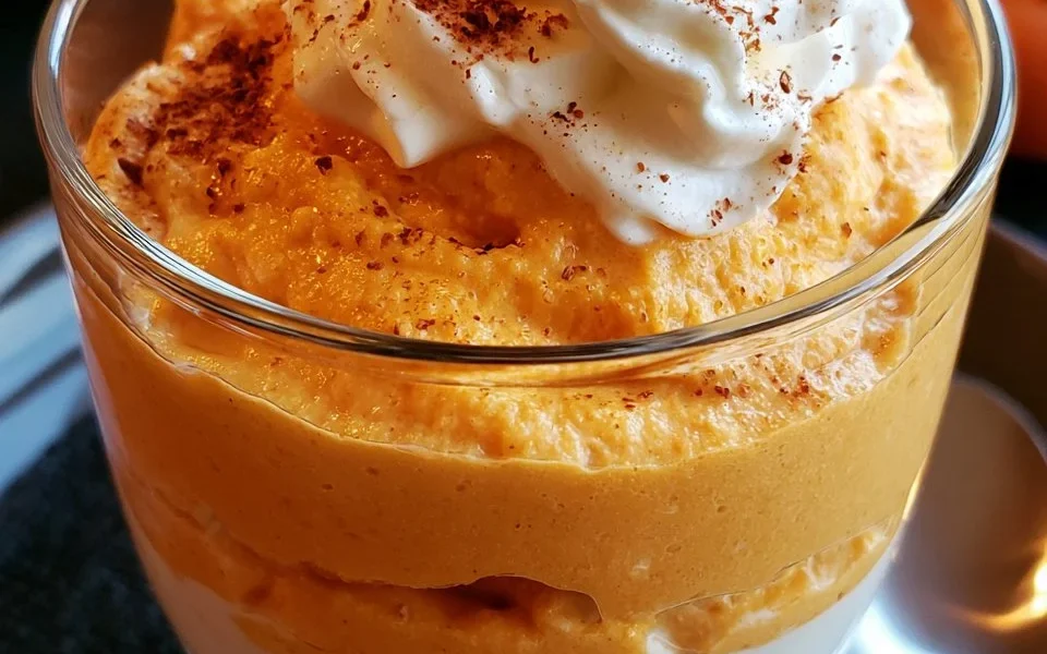 Mousse di cachi con yogurt greco, dolce sano e cremoso