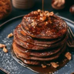 Pancake soffici realizzati con farina di castagne, dolce e sano.