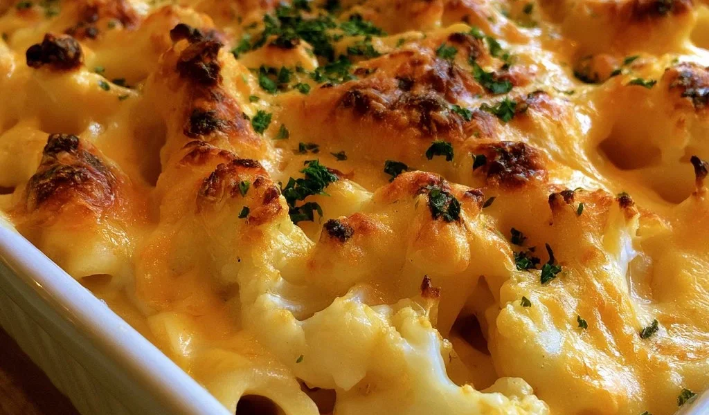 Pasta al forno con cavolfiore e besciamella, piatto appetitoso e cremoso