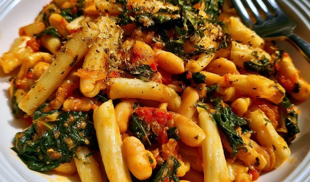 Pasta e fagioli con cavolo nero, un piatto tradizionale italiano