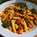 Pasta e fagioli con cavolo nero, un piatto tradizionale italiano