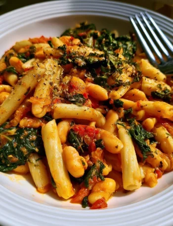 Pasta e fagioli con cavolo nero, un piatto tradizionale italiano
