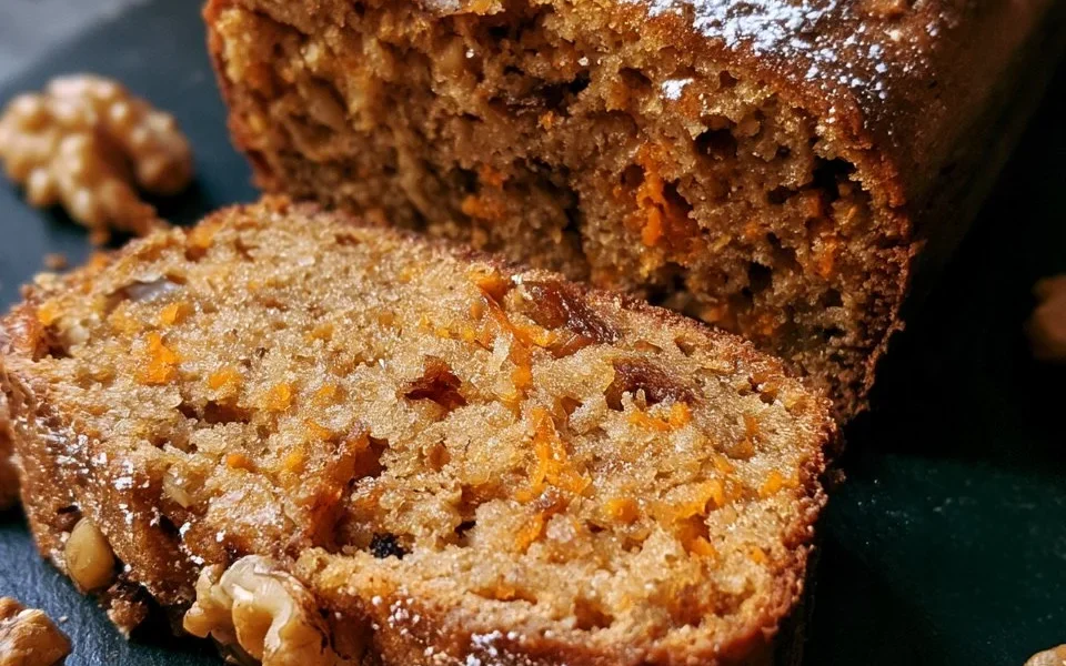 Plumcake con carote, noci e cannella, un dolce soffice e profumato