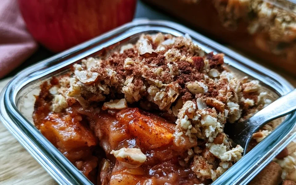 Sbriciolata di mele con nocciole e cannella, un dolce irresistibile