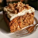Torta di carote con mele e noci fresca e deliziosa