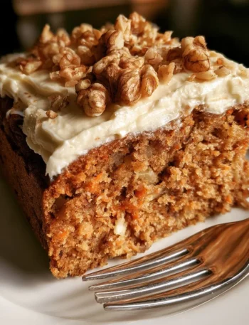 Torta di carote con mele e noci fresca e deliziosa