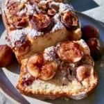 Torta di ricotta e fichi fresca e invitante