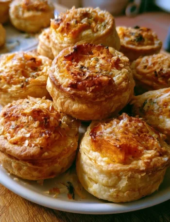 Deliziosi tortini di zucca e parmigiano pronti da gustare.