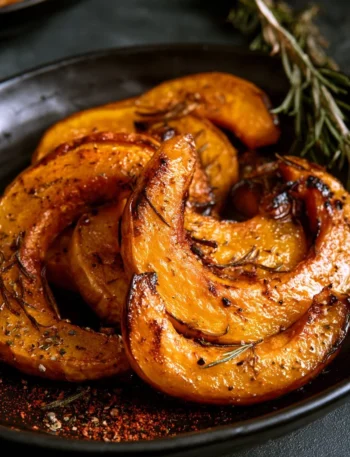 Zucca al forno con paprika e rosmarino, piatto autunnale delizioso