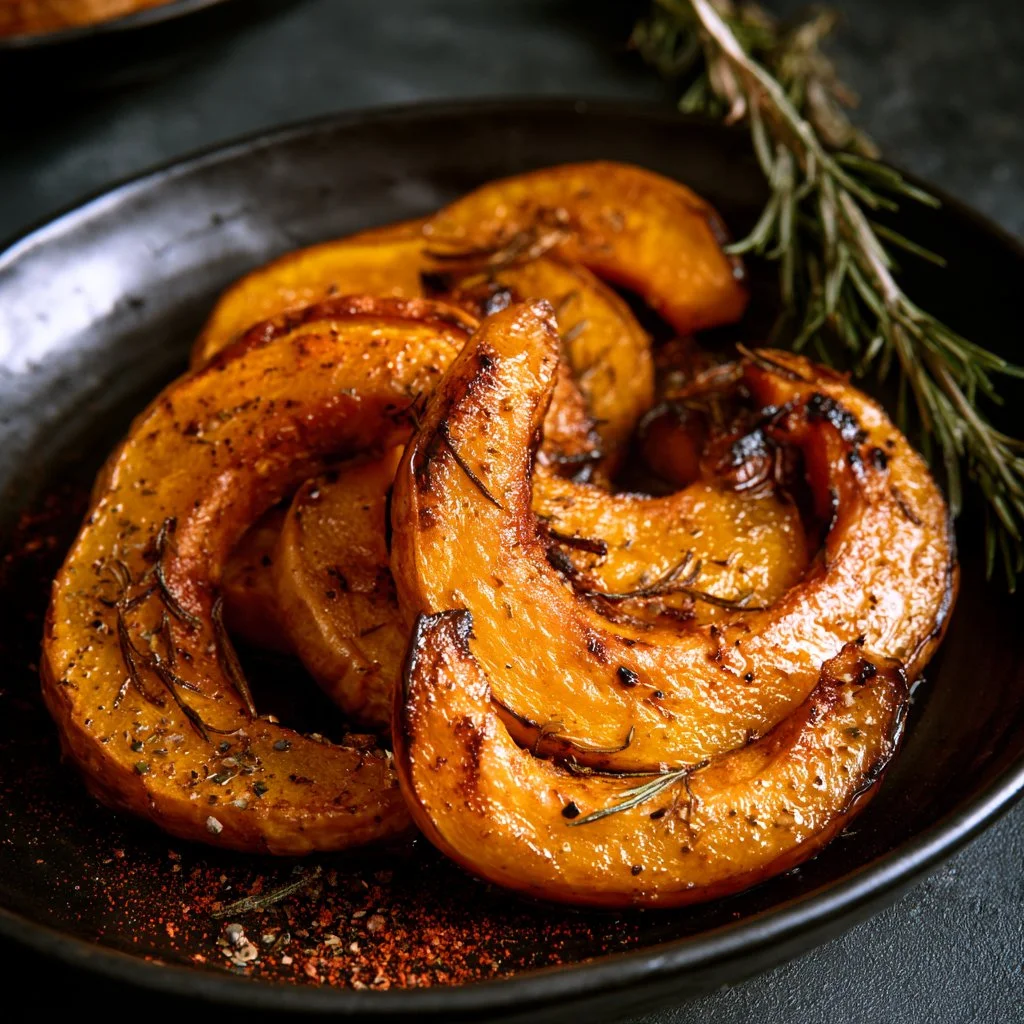 Zucca al forno con paprika e rosmarino, piatto autunnale delizioso