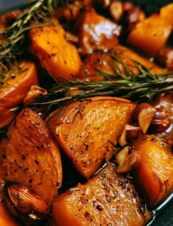 Zucca gratinata con rosmarino e nocciole, un delizioso piatto vegetariano
